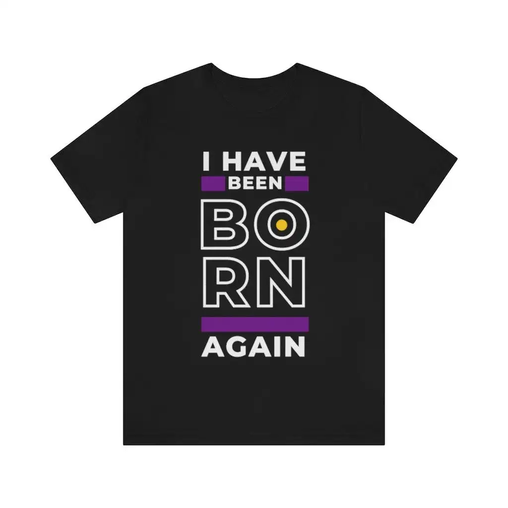 Men's Casual T-shirt Round Neck Loose Print T-shirt
