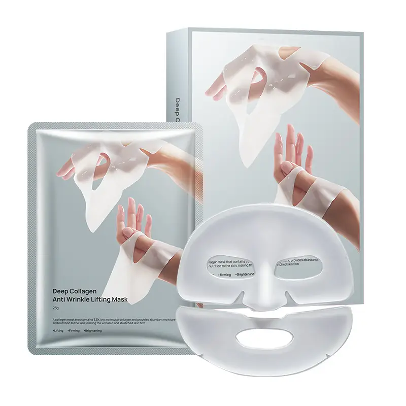 Deep Collagen Facial Mask -gray, Hand Down, No Logo- 28ml-tablet