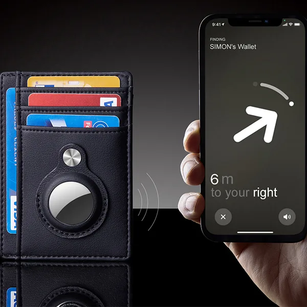 AirTag Wallet Anti Theft Bullet Card Bag Multi-functional Rfid