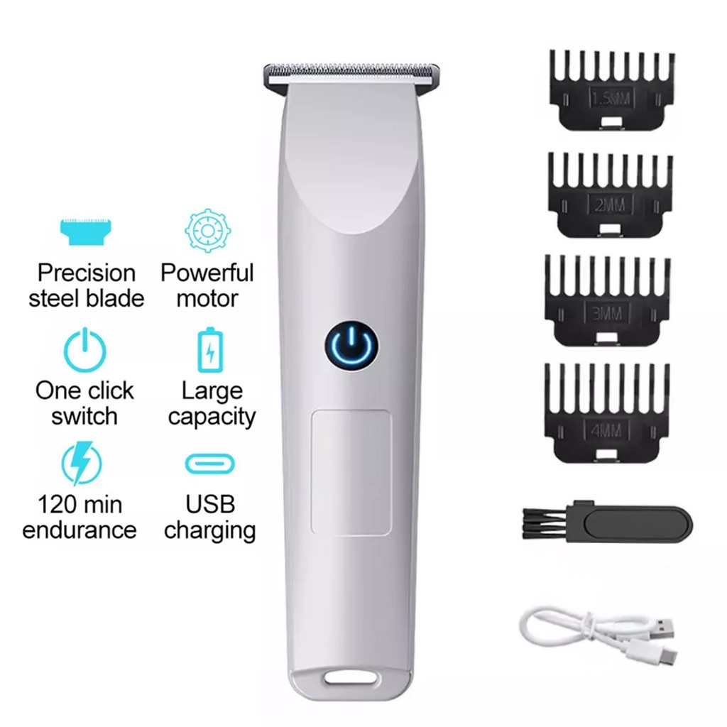 Afeitadora de barba y cabello eléctrica sin cable