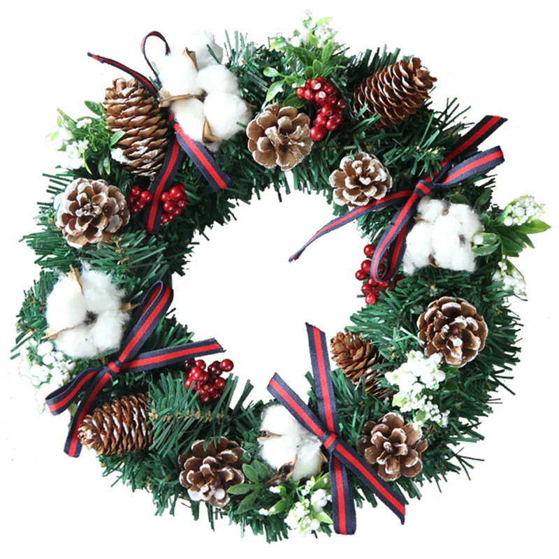 30cm 40cm Christmas Wreath Ornaments Christmas Wreath – image 5