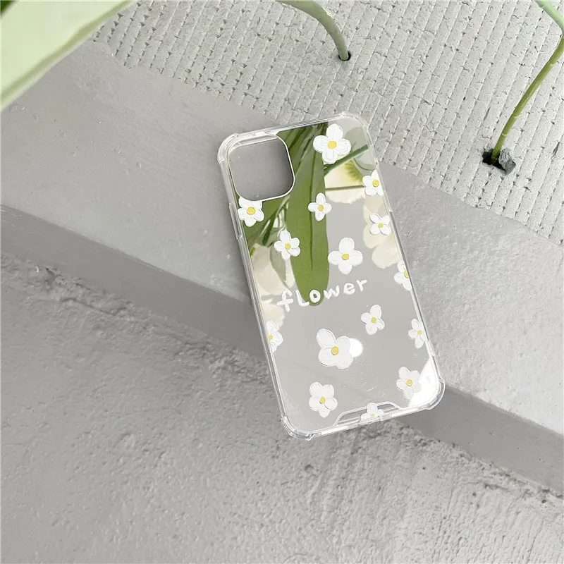 Flower Mirror Silicone Personality Creative Anti-fall All-Inclusive