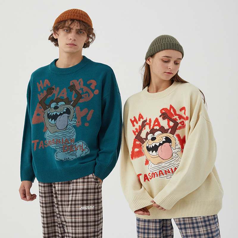 Korean Autumn And Winter New Sweater Couple