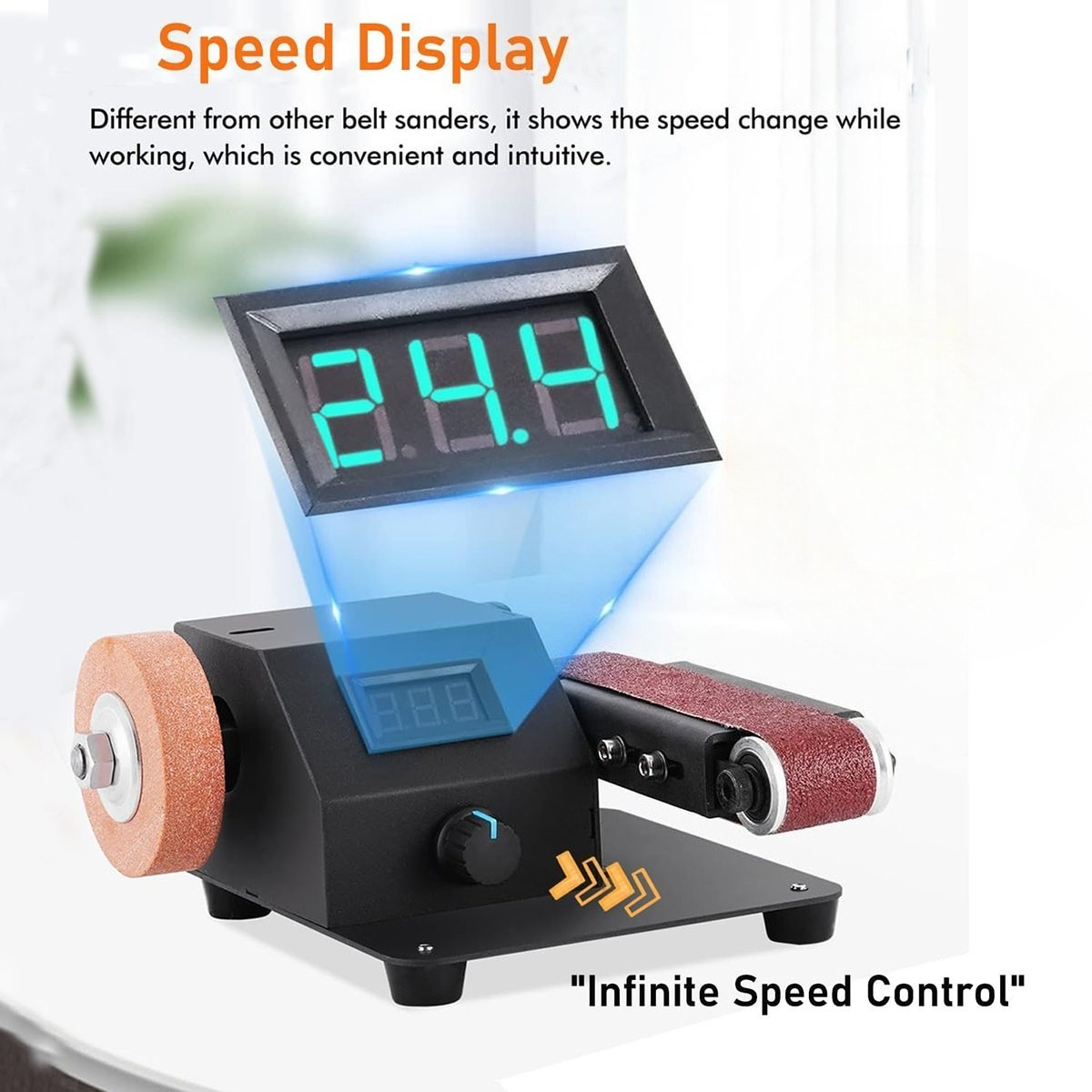 Mini Electric Belt Sander Grinder DIY Polishing Machine Sanding Tool Kit 220V — image 5