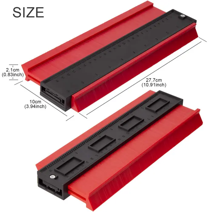 Contour Gauge Profile Tool with Lock, 5 in Shape Duplicator for Tile, Flooring and Trim - detail photo 1