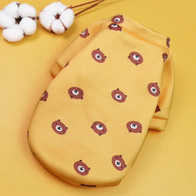 Cartoon Print Pet Clothes Plus Velvet Two legged Sweater - Shop at LoveMi