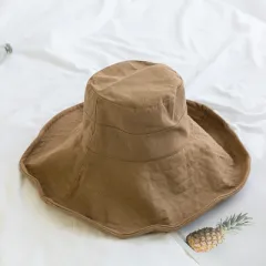 Korean Hat Women All-match Japanese Basin Hat Trend - Khaki - View 1