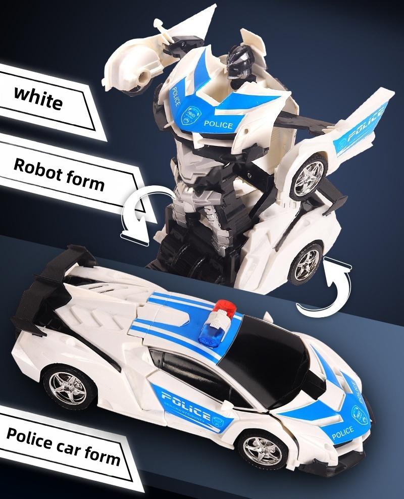 Multifunctional Transforming Vehicle Toy  Racing And Robot Modes  Perfect Gift For Kids image 27