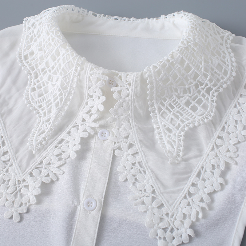 Large Lace Lace Shirt Collar Korean Style Versatile Fake Collar