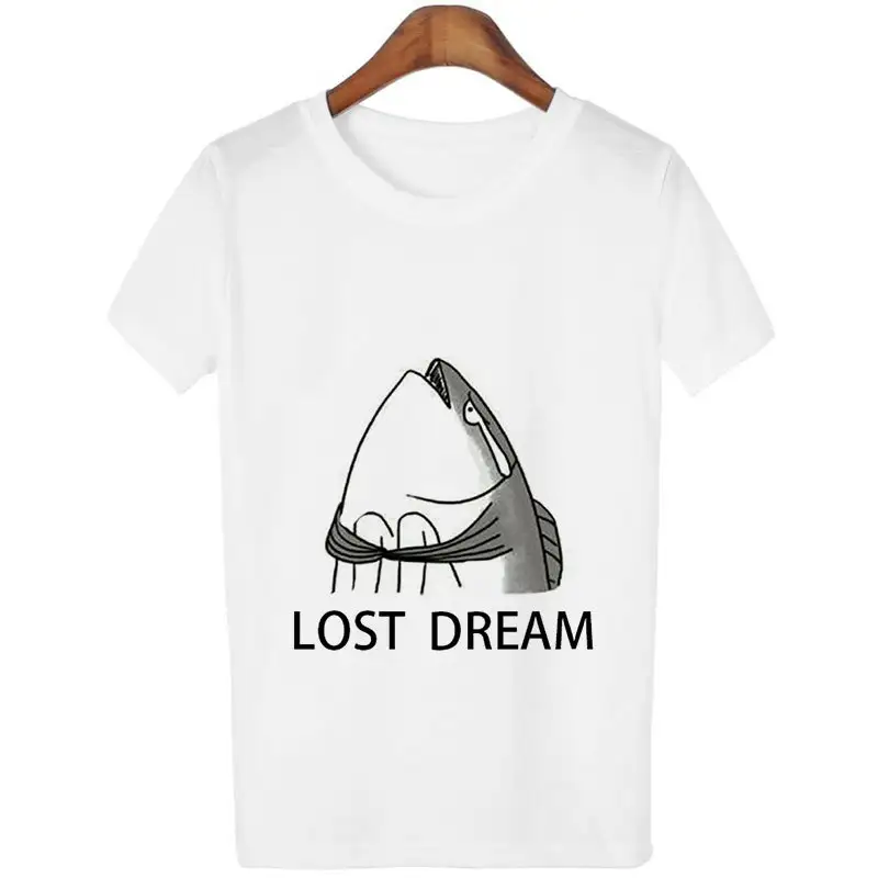 Japanese Salted Fish Funny Avatar Street Fashion T-shirt