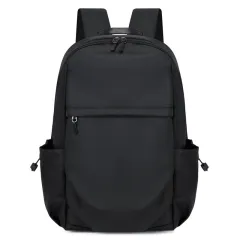 Men's Large Capacity Business Casual Backpack - Black - View 1