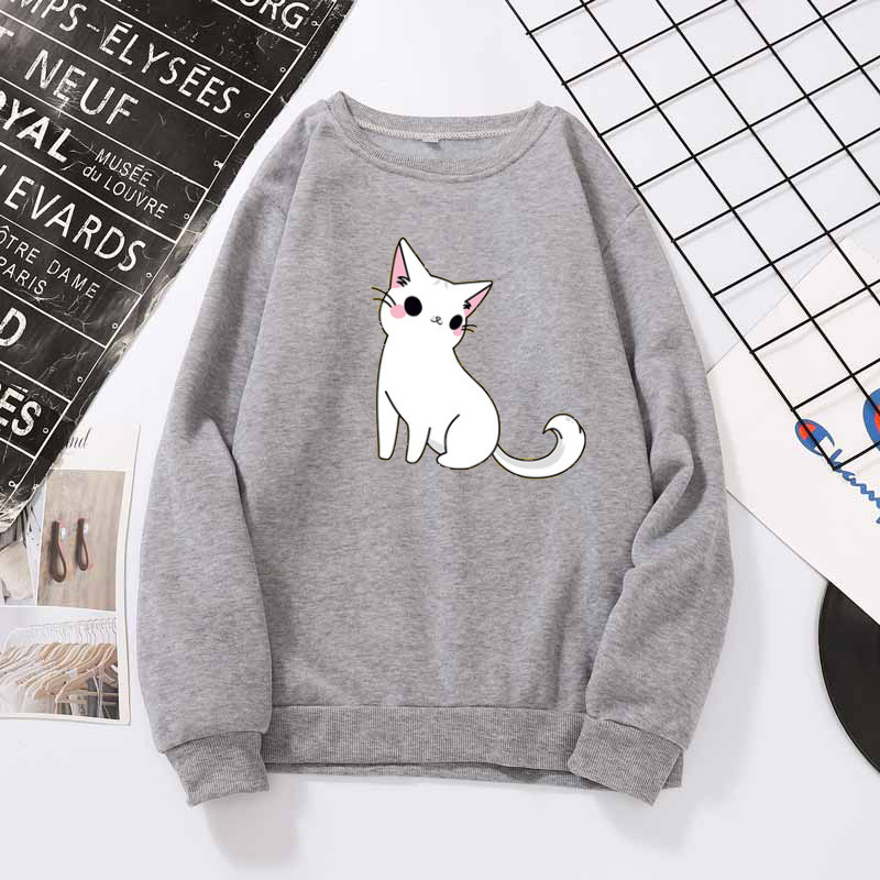 Title 5, Printed cute cat hoodie