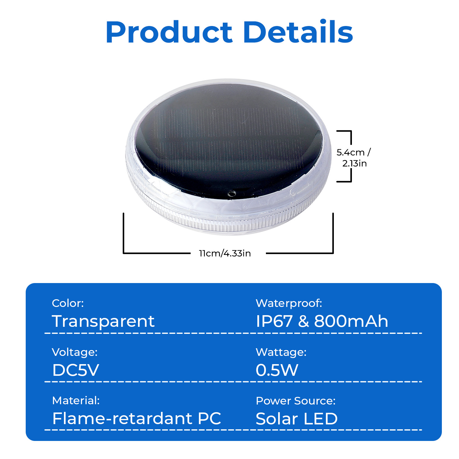 Solar Floating Pool Light, Solar Powered Pool Light That Float With Remote Control, 12 Lighting, 3 Timing Mode, IPX7 Waterproof Lights For Above Ground Swimming Pool, Bathtub, Pond Decor, 1-Pack — foto 8