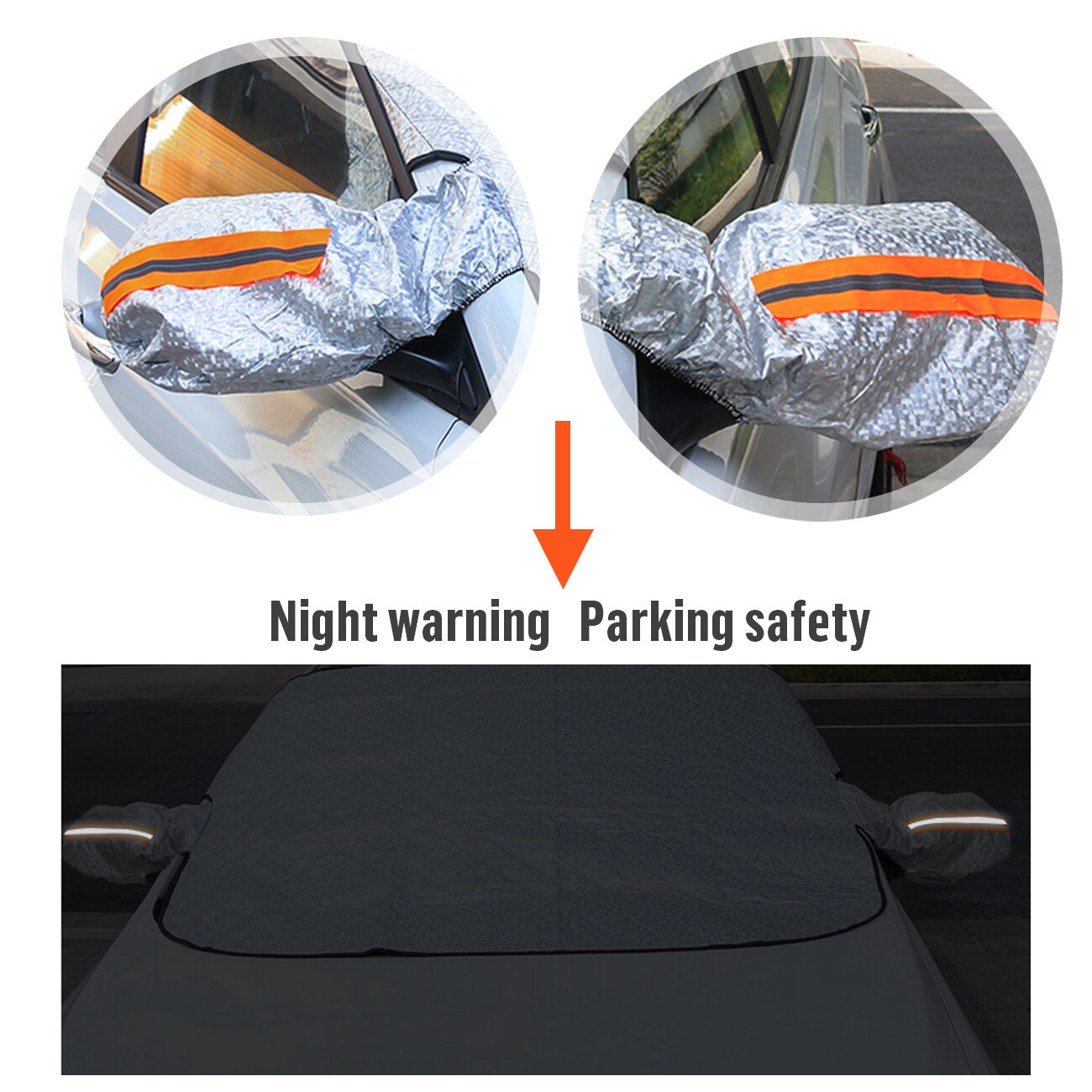 Magnetic Car Windscreen Windshield Frost Ice Snow Cover Window Mirror Protector — image 8
