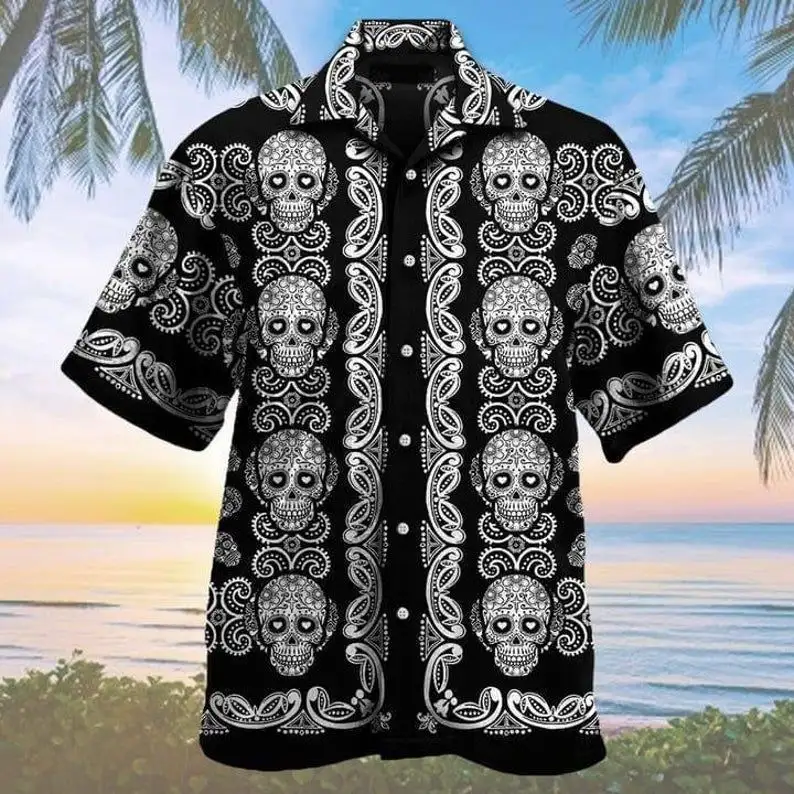 3D Digital Printing Personality Pattern Casual Summer Short Sleeve Shirt