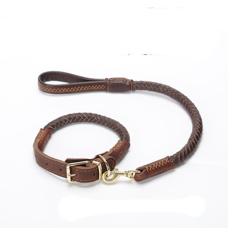 Brown collar traction rope