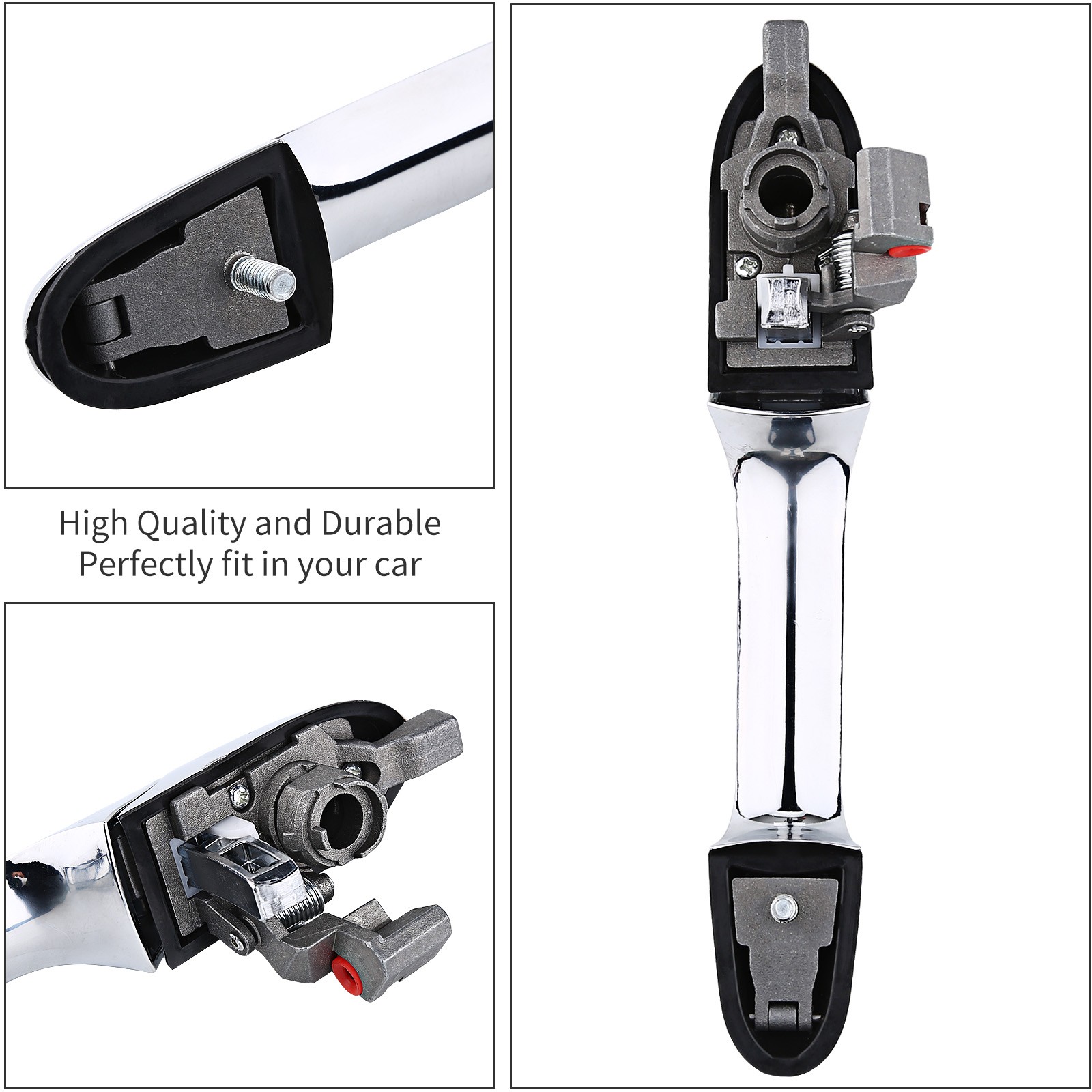 Chrome Replacement For Fiat 500 Door Handle Hinge Repair Kit Left Passenger Side — image 6