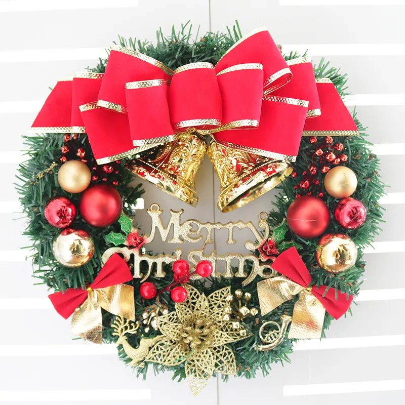 Creative Christmas Door Wreath Christmas Decoration Artificial Garland Wreaths For Car Home Window Wall Decoration – image 6