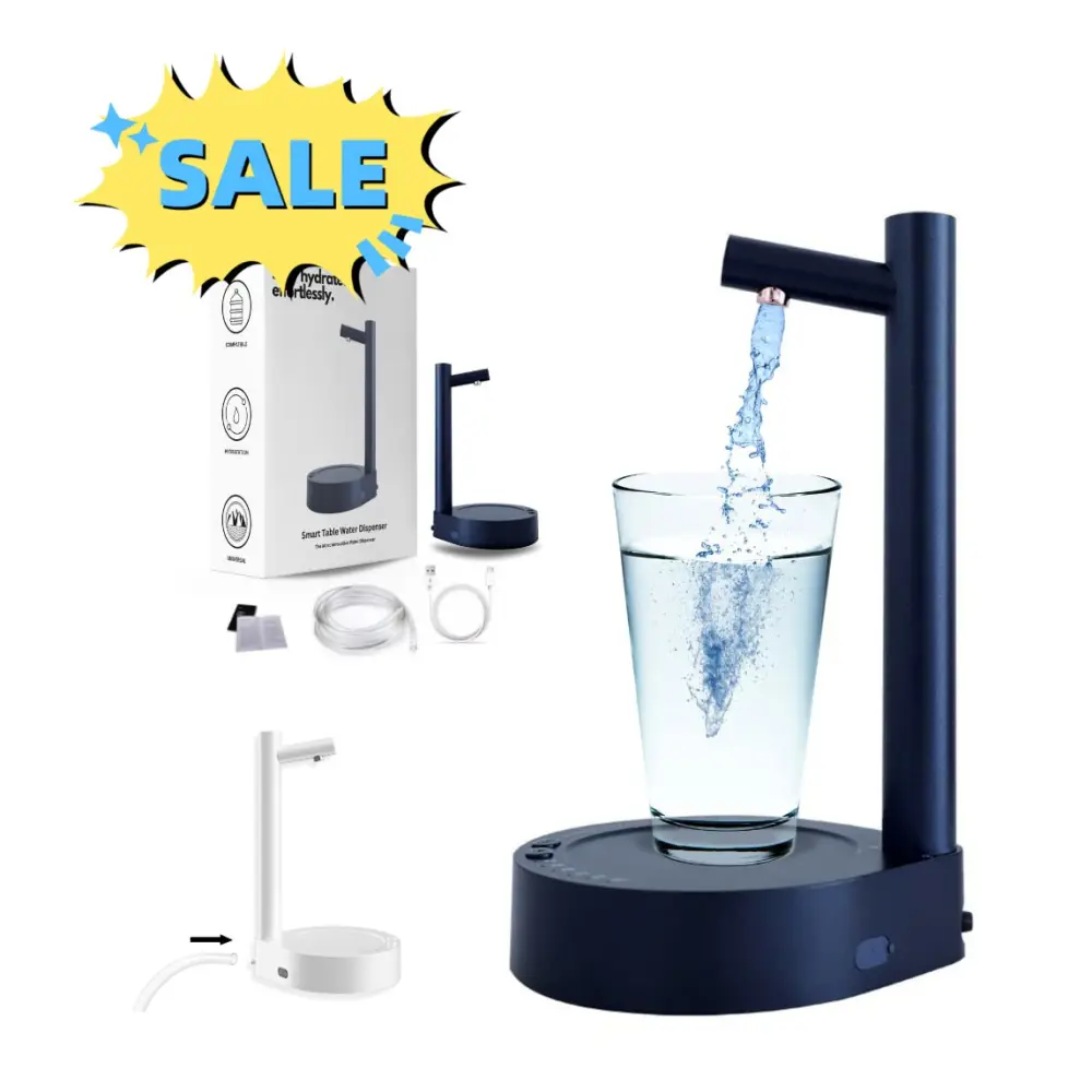 Desk Dispenser Electric Water Gallon Automatic Bottle Rechargeable