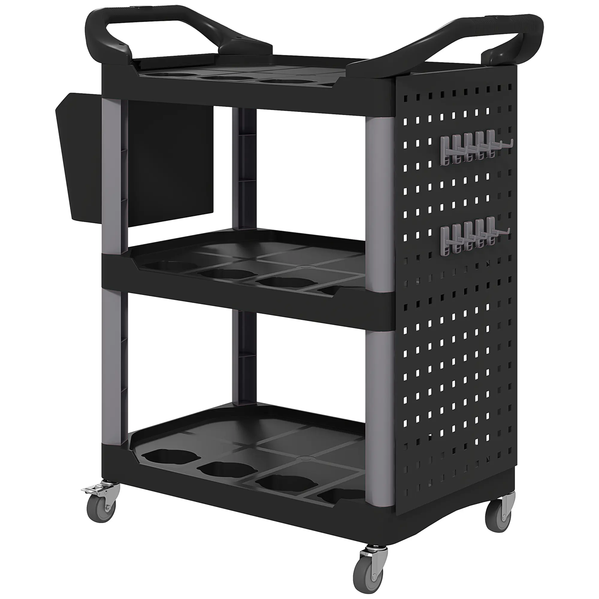 3-Tier Rolling Tool Cart, 200 LBS Capacity