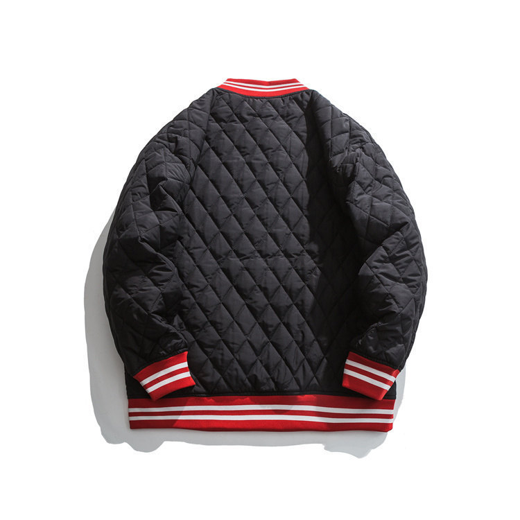 FrontFashionable Bottom Hem Casual Pullover Warm Cotton Jacket