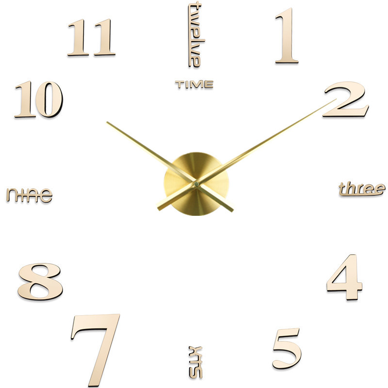 Creative 3D Wall Clock Living Room Study Decoration Wall Stickers Clock