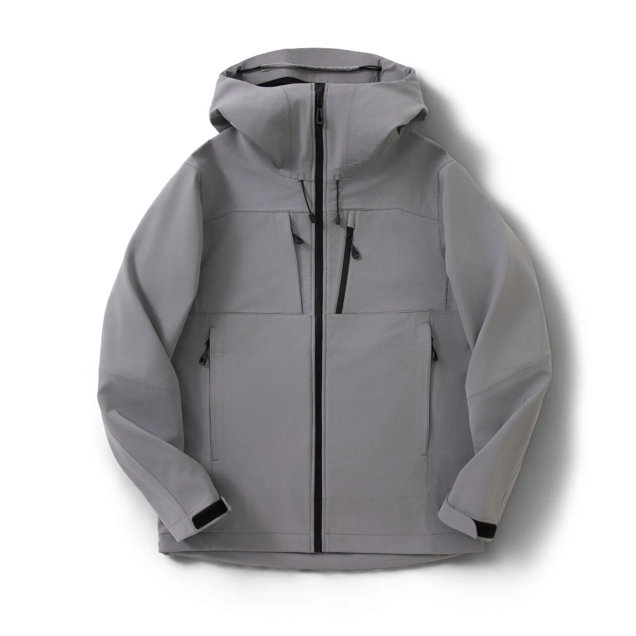 Insulated Softshell Jacket For Men, SeamTaped Fleece Lined Hooded Coat, Wind Resistant Water Repellent Outerwear For Hiking, Skiing Daily Urban Wear