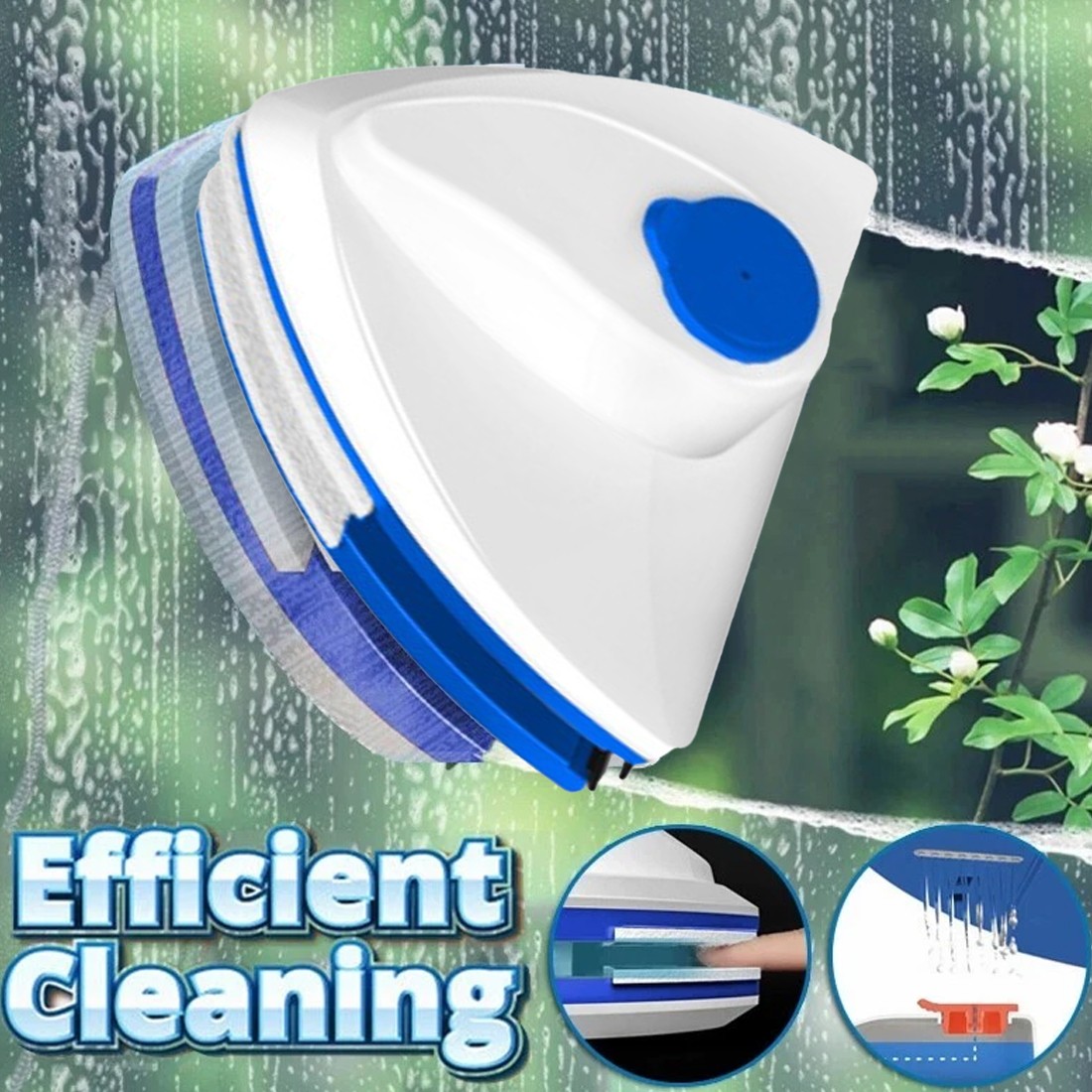 Magnetic Window Cleaner Double Sided Indoor Outside Glass Magnet Washer — image 8