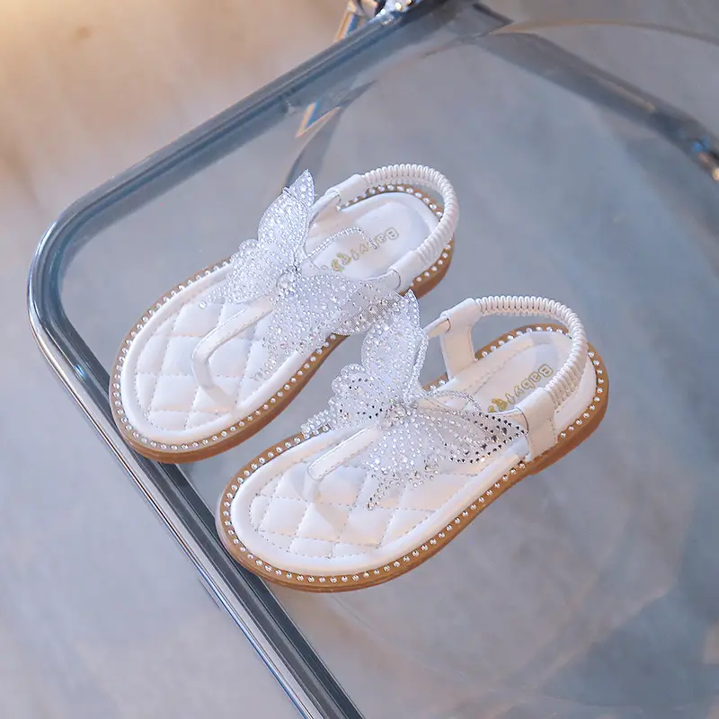 Children Push On Elastic Sandals