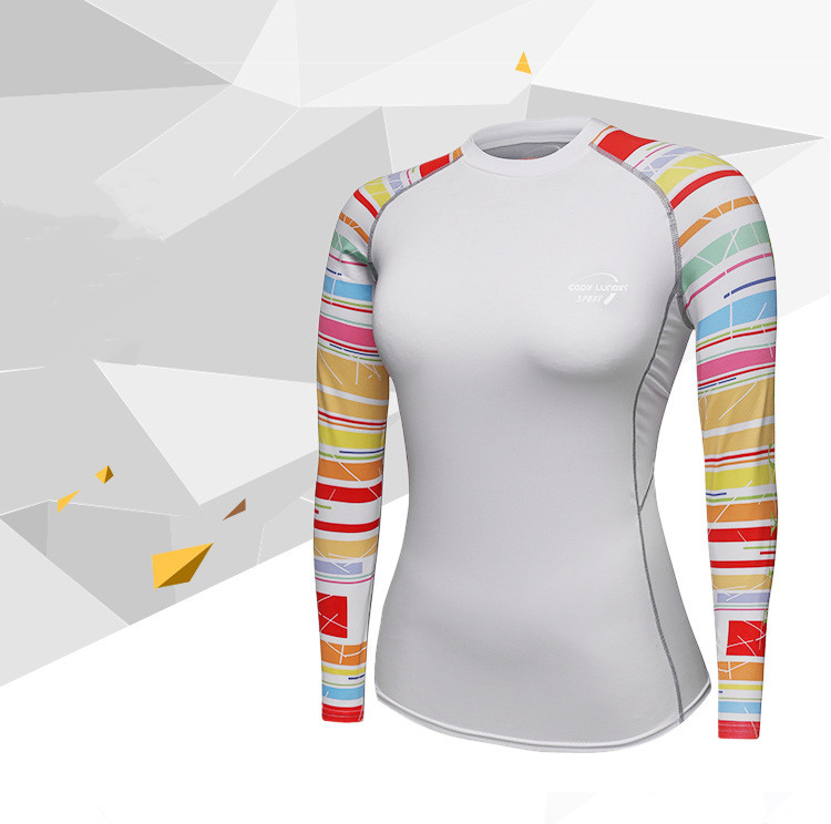 Women's Sports Long Sleeve Printed Tight Yoga Clothing