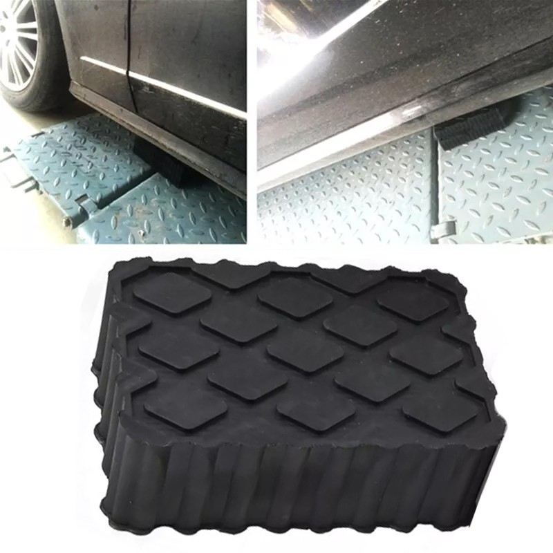 4X Ramp Jacking Rubber Blocks - Universal Scissor Car Lift Pads 120x80x40 Mm — image 3