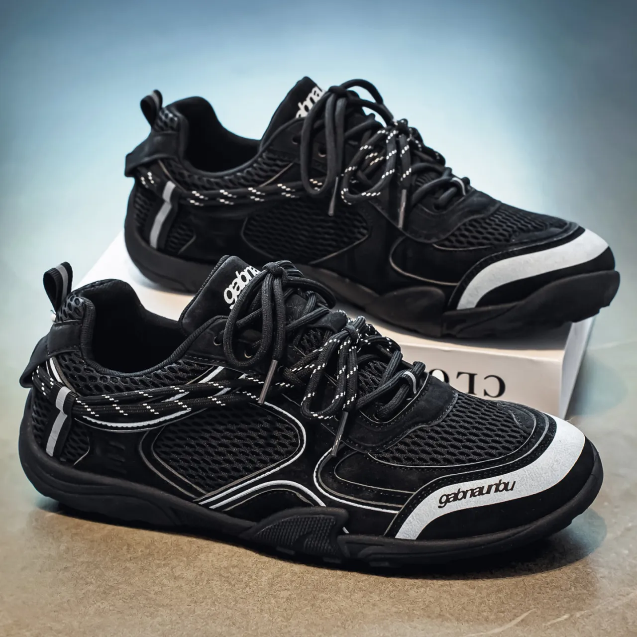 Breathable Mesh Upturned Toe German Trainers, Lightweight