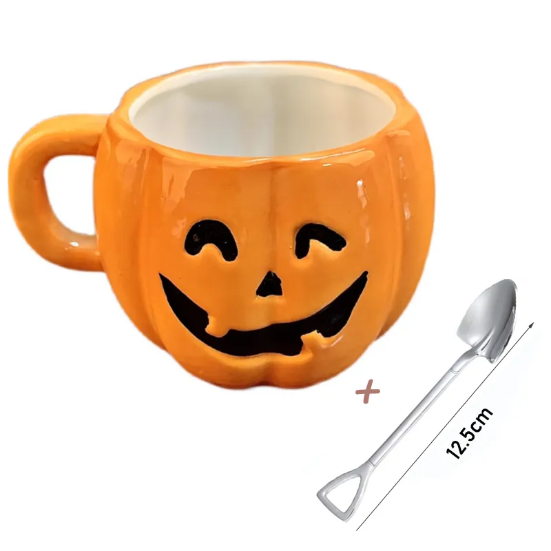 Ceramic Halloween Pumpkin Mug – image 2