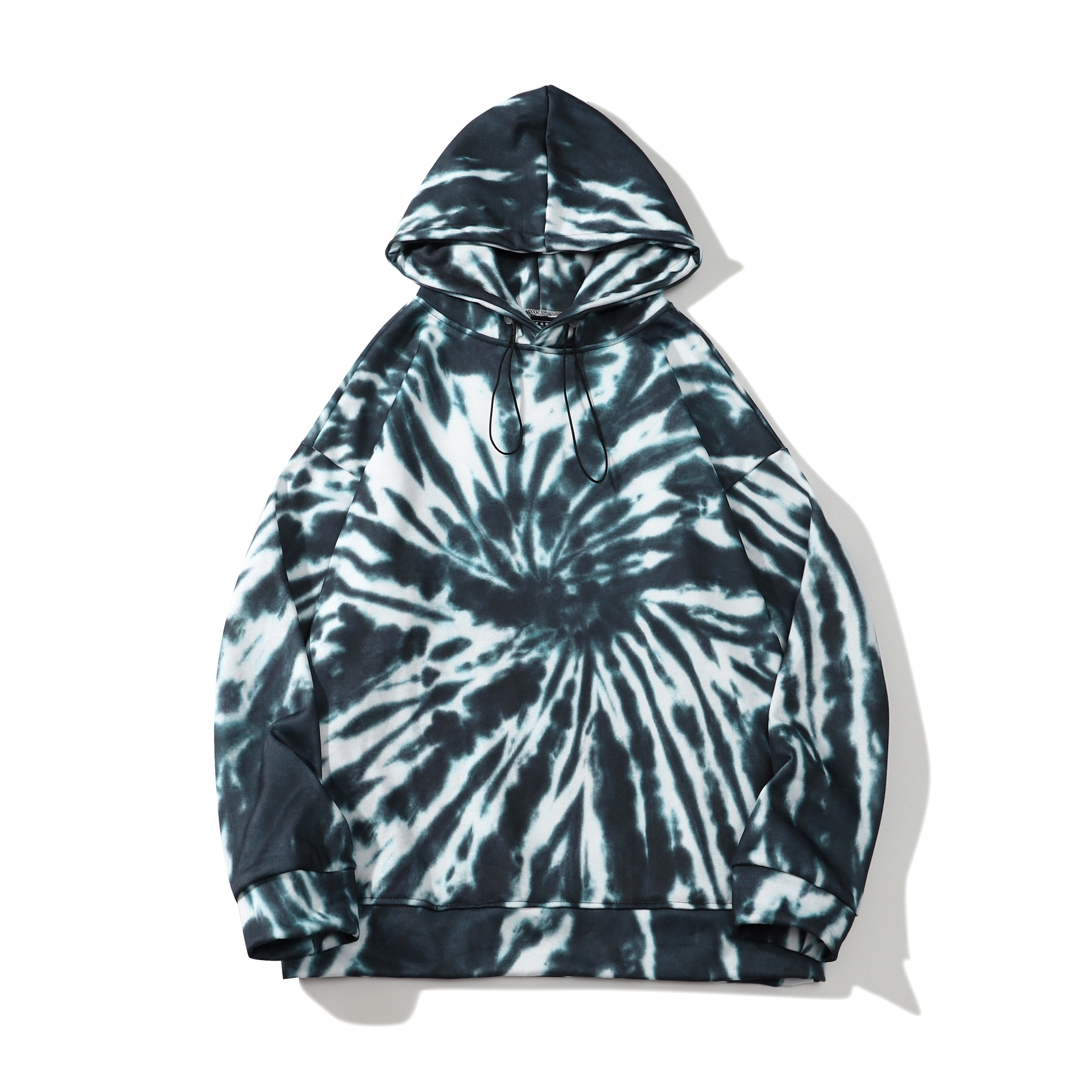 Couple Tie-dye Swirl Camouflage Coat Ins Men's And Women's Tops
