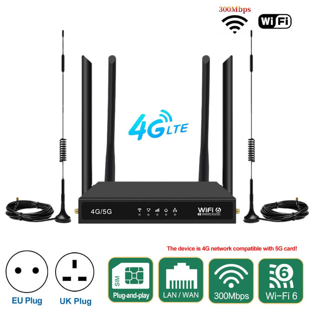 4G 5G LTE CPE Wireless Router Unlocked WIFI6 With SIM Card Slot Outdoor Antenna 16