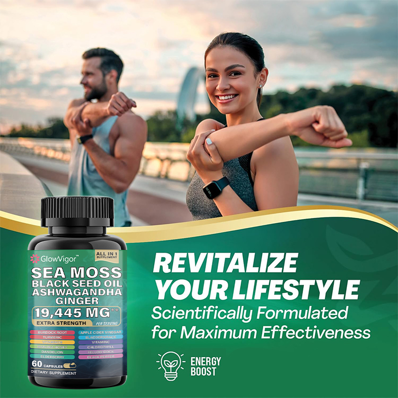 Sea Moss and Black Seed Oil Supplement Blend. Introducing our revolutionary MagicMoss Formula, a comprehensive combination of Sea Moss Pills, Black Seed Oil Pills, Ashwagandha, Bladderwrack, and Burdock Root Capsules, enriched with over 12 potent ingredie