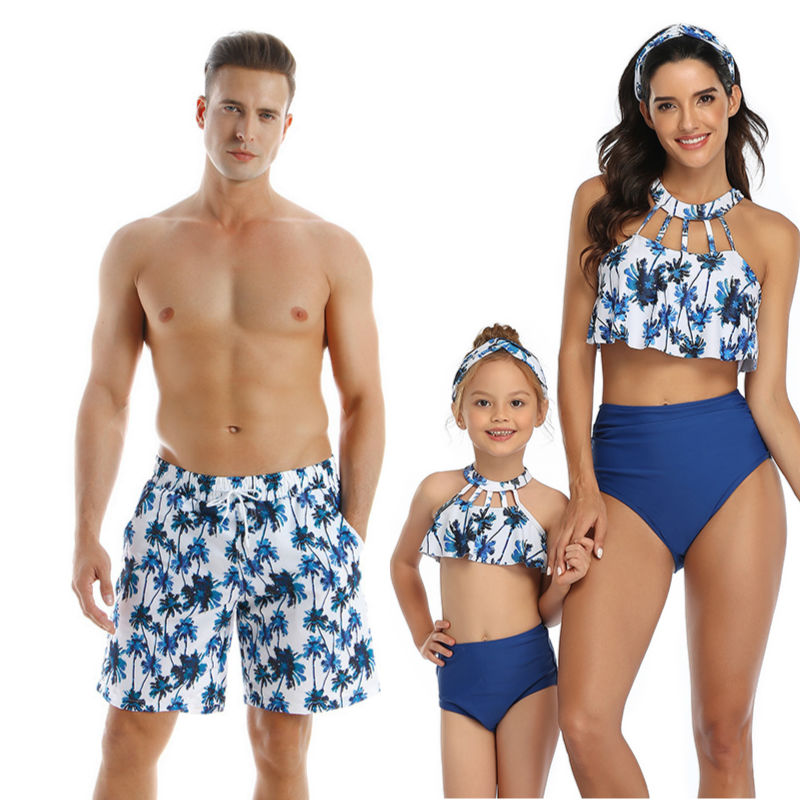 Parent-child Swimwear Beach Pants Men And Women Adult Children’s Swimwear