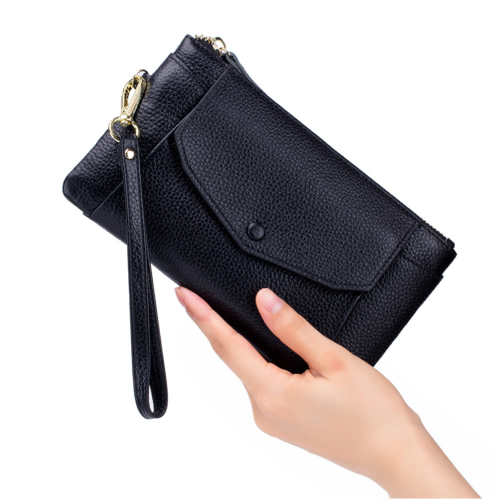 Title 9, Clutch longa ultrafina para mulheres, simples e...