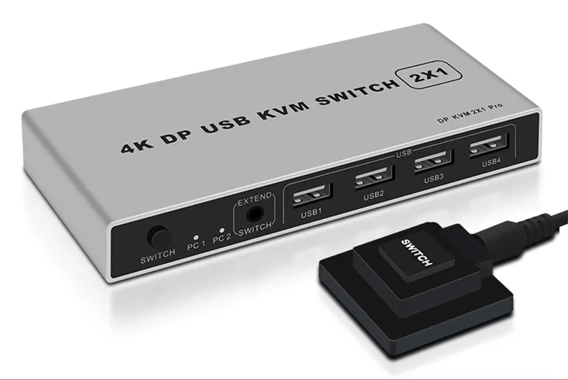 Switch DP2 in 1 Out 4K60HzDPKVM Converter