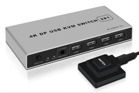 Switch DP2 in 1 Out 4K60HzDPKVM Converter