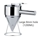 Silver Large 8Mm Hole 1200Ml