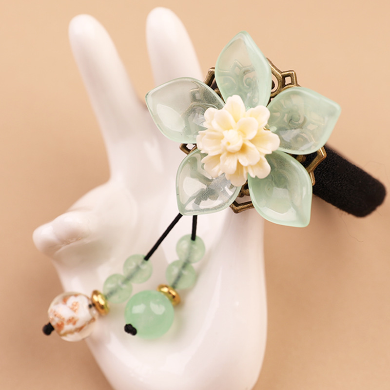 Retro Ponytail Hair Tie Mori Girl Hair Rope Green - Shop at LoveMi