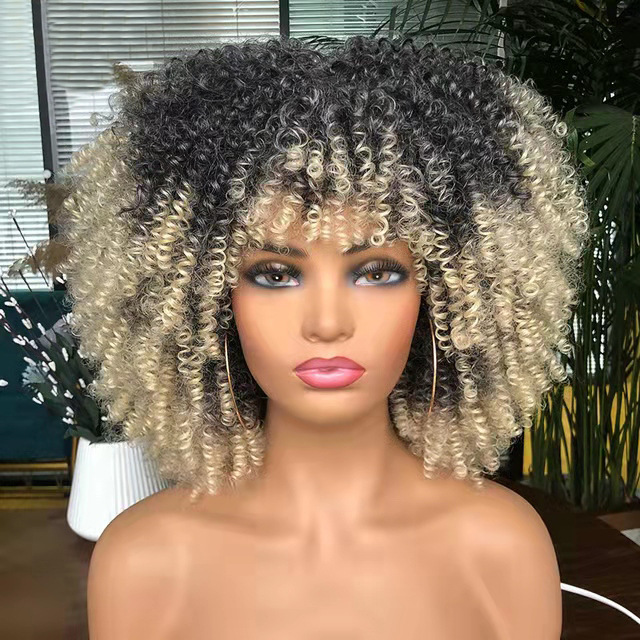 African Small Curly Hair Afro Wig Headgear - Shop at LoveMi