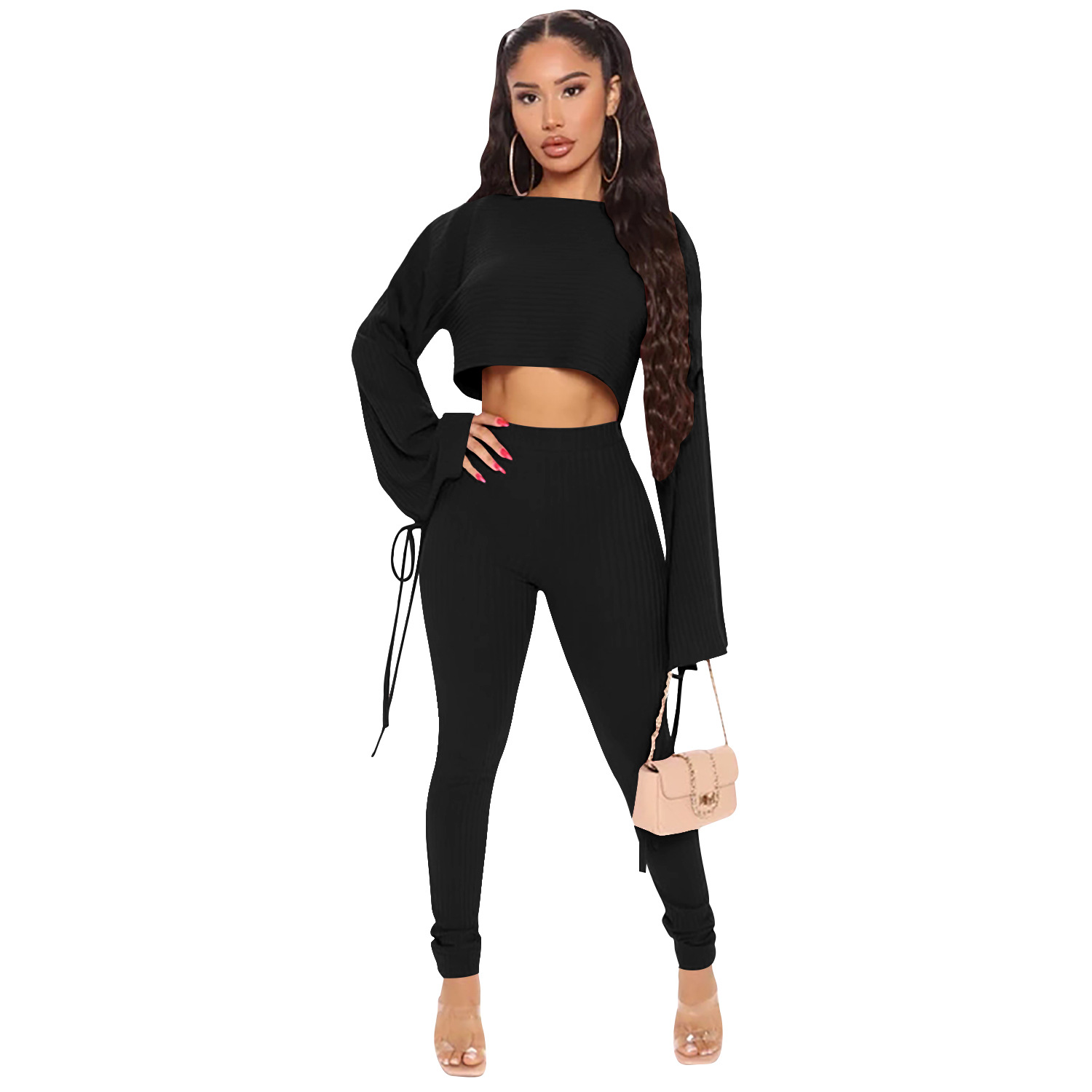 Slim Long-sleeved Suit Women's Flared Sleeves