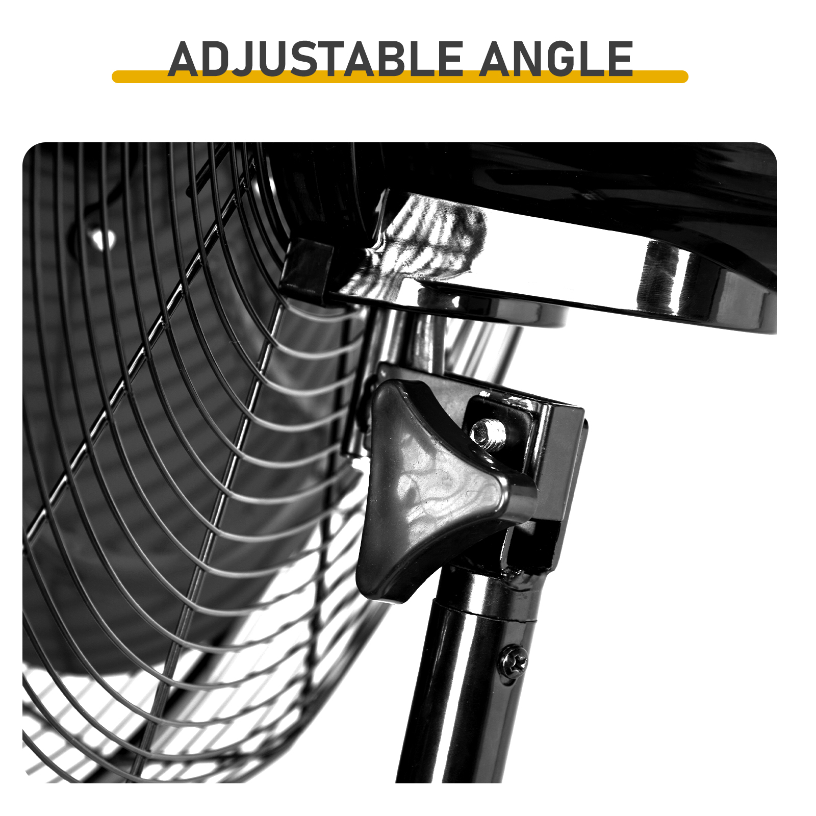 18 Inch High Velocity Oscillating Wall Mount Fan, 3 Speed Heavy Duty Metal Industrial Wall Fan, Horizontal Oscillation & Tilt Adjustable, 110V Wall Fan For Commercial Restaurant Garage Worksho — foto 2