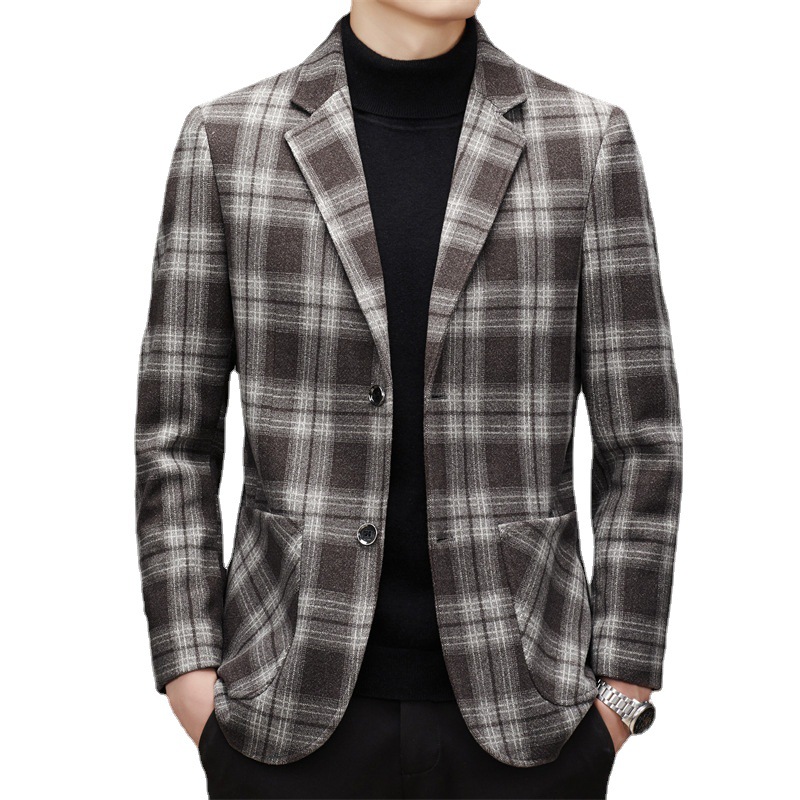 Men's Wool Suit Business Leisure Coat