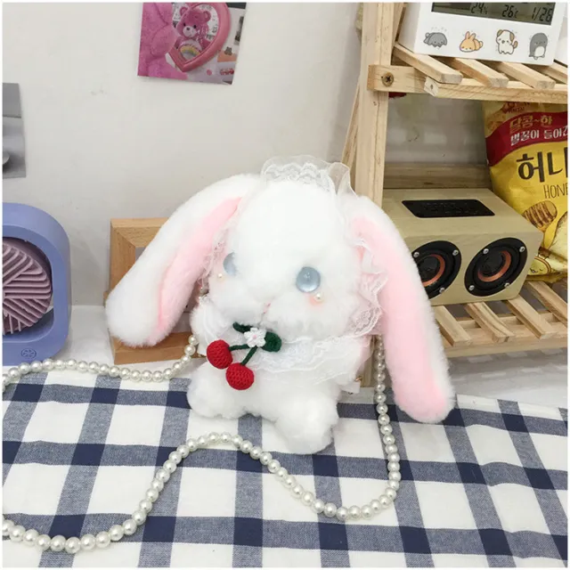 Plush Doll Small Shoulder Bag Girl Doll Shoulder Bag Blue - Shop at LoveMi
