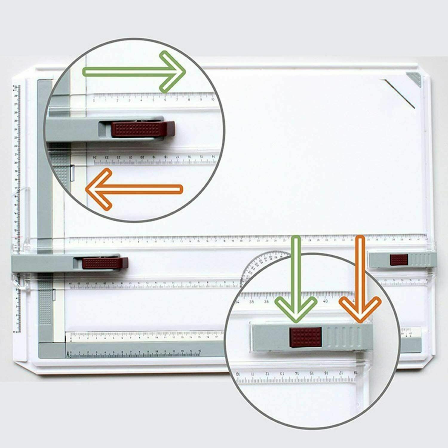 Engineering A3 Drawing Board Table Architects Technical Drafting Whiteboard Tool — image 10