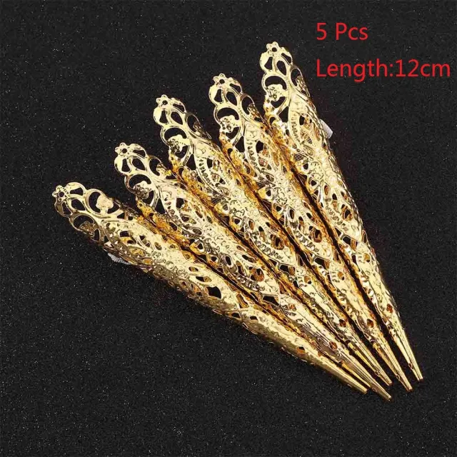 Dance Props Golden Indian Girl Nails 12Cm Gold - Shop at LoveMi
