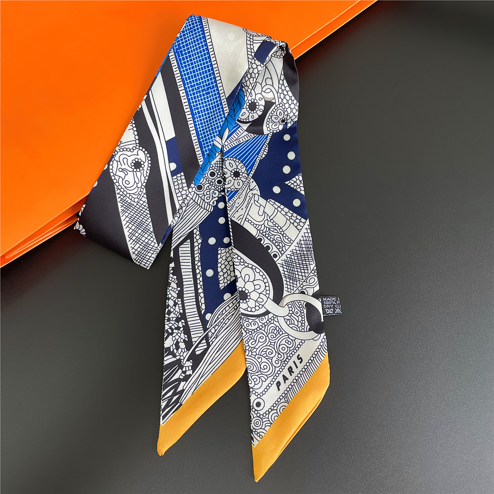 Title 3, Twill Decorative Ribbon Small Silk Scarf